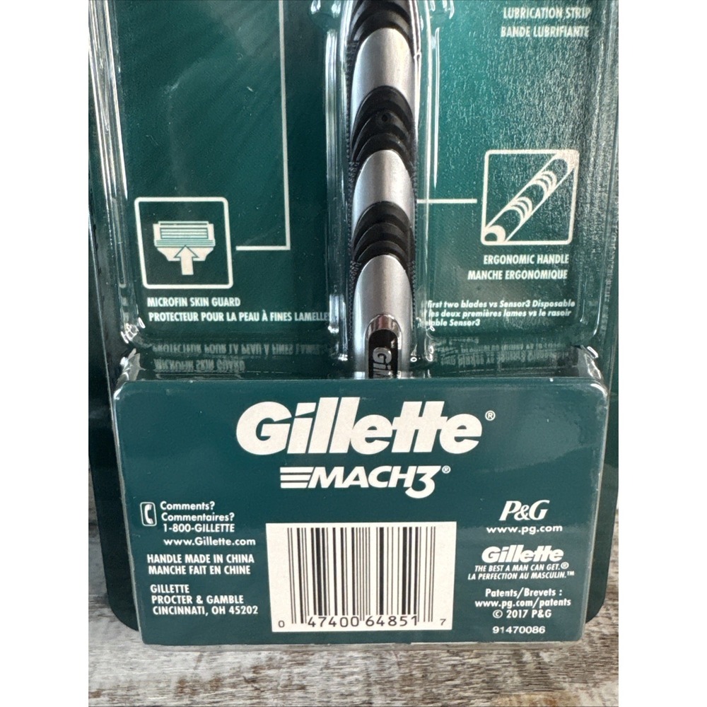 Gillette Mach3 Razor w 1 Handle & 1 Cartridge | MSRP = $10 - Picture 3 of 3
